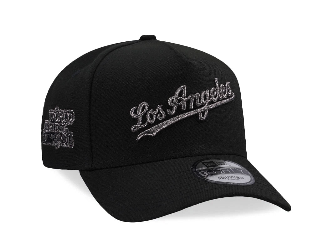 New Era Los Angeles Dodgers World Series 1981 Edition Black 9Forty A Frame Snapback Cap