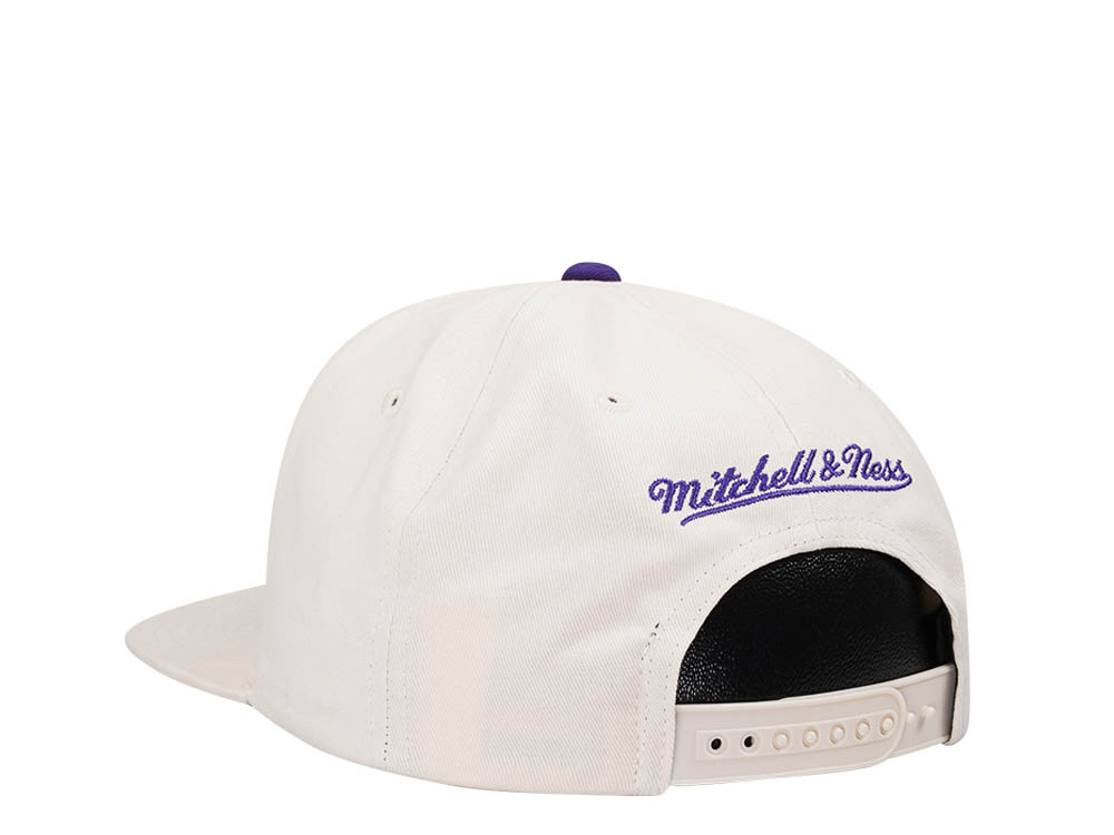 Mitchell & Ness Milwaukee Bucks Reframe Retro Off White Snapback Cap