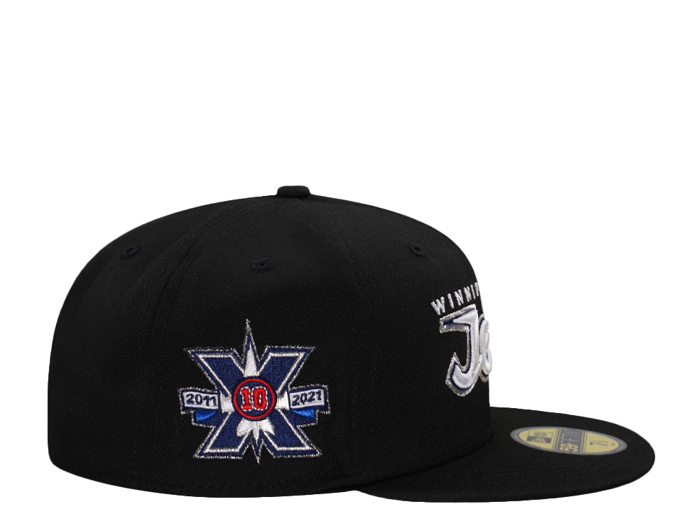New Era Winnipeg Jets 10th Anniversary Black Prime Edition 59Fifty Fitted Cap
