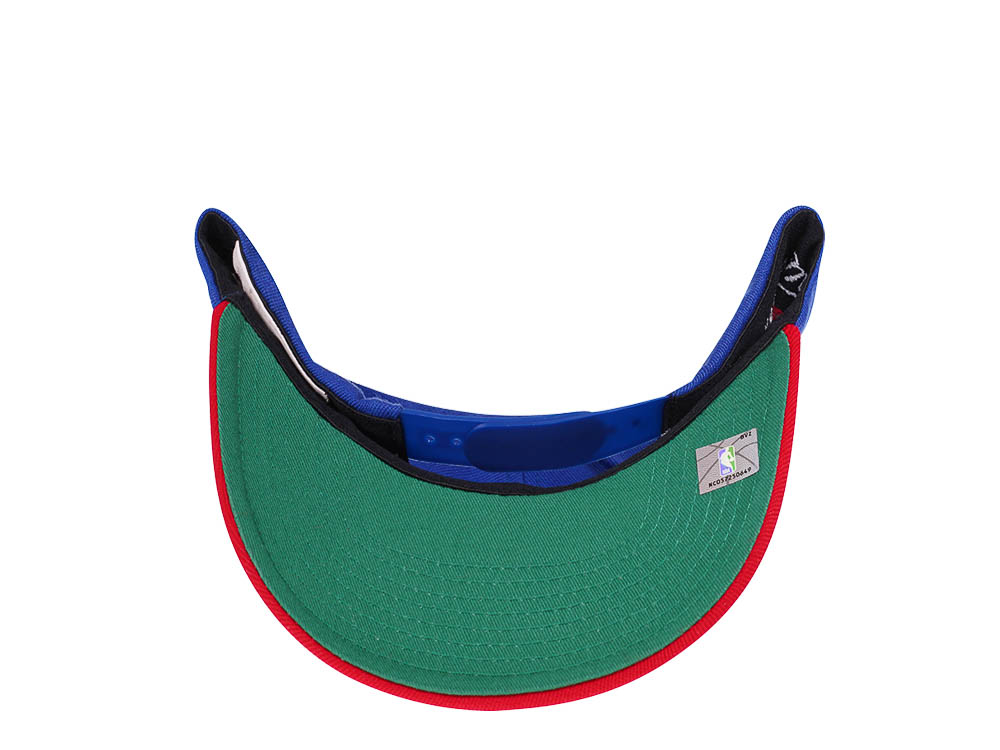 Mitchell & Ness Denver Nuggets Team Ground Red Line Solid Flex Two Tone Snapback Cap