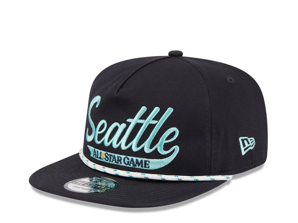 New Era Seattle Mariners All Star Game 2023 Word E1 Navy Golfer Snapback Cap