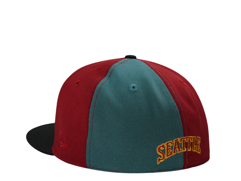 New Era Seattle Super Sonics NBA Western Conference Pinwheel Edition 59Fifty Fitted Cap
