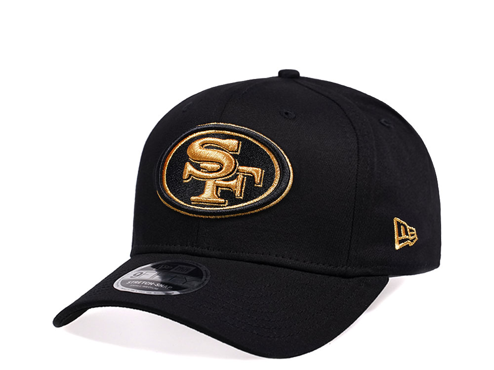 New Era San Francisco 49ers Black and Gold Edition 9Fifty Stretch Snapback Cap