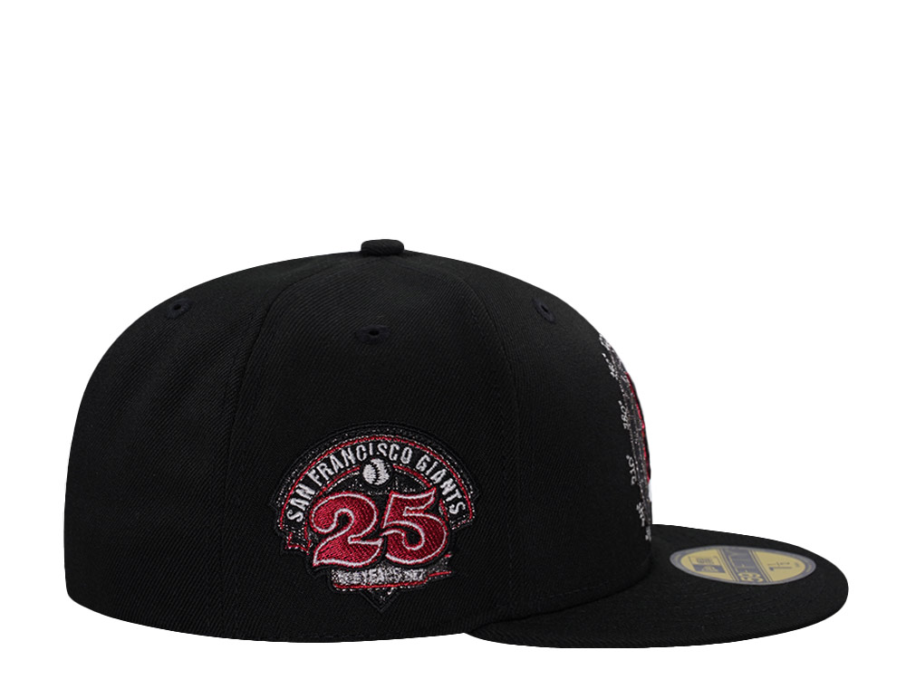 New Era San Francisco Giants 25th Anniversary Black Prime Horror Edition 59Fifty Fitted Cap