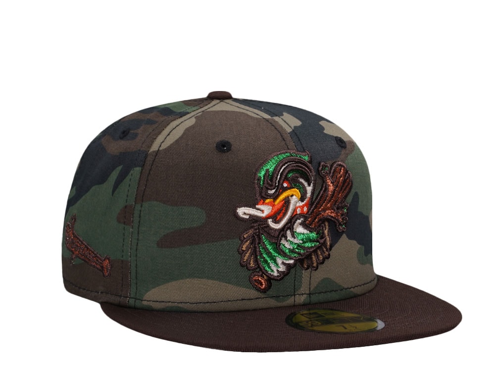 New Era Down East Wood Ducks Camo Outdoor Two Tone Edition 59Fifty Fitted Cap