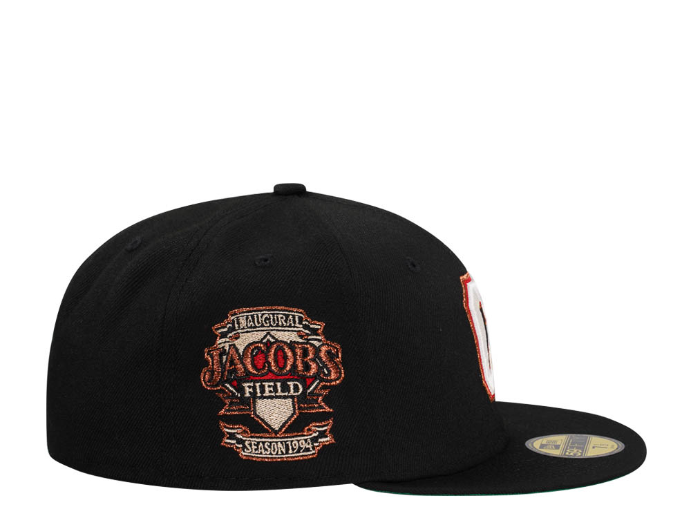 New Era Cleveland Indians Jacobs Field Black Throwback Edition 59Fifty Fitted Cap