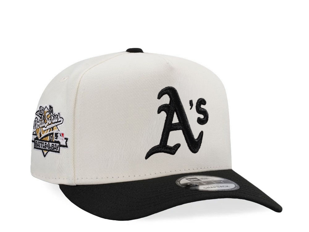 New Era Oakland Athletics World Series 1989 Chrome Two Tone Edition 9Fifty A Frame Snapback Cap