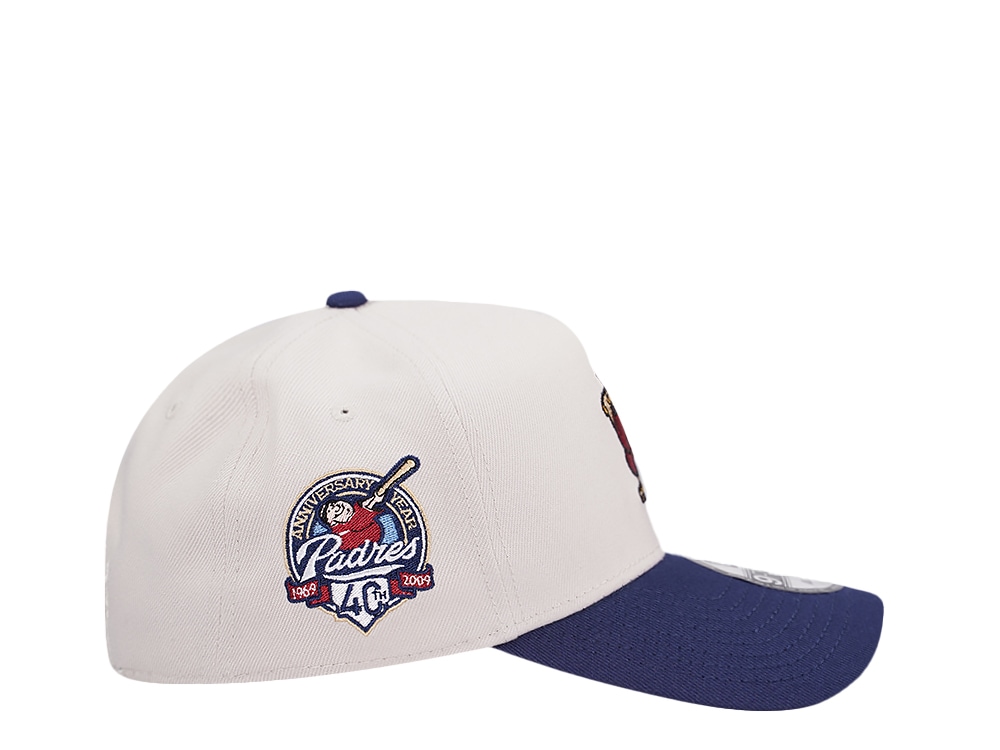 New Era San Diego Padres 40th Anniversary Stone Two Tone Throwback 9Forty A Frame Snapback Cap
