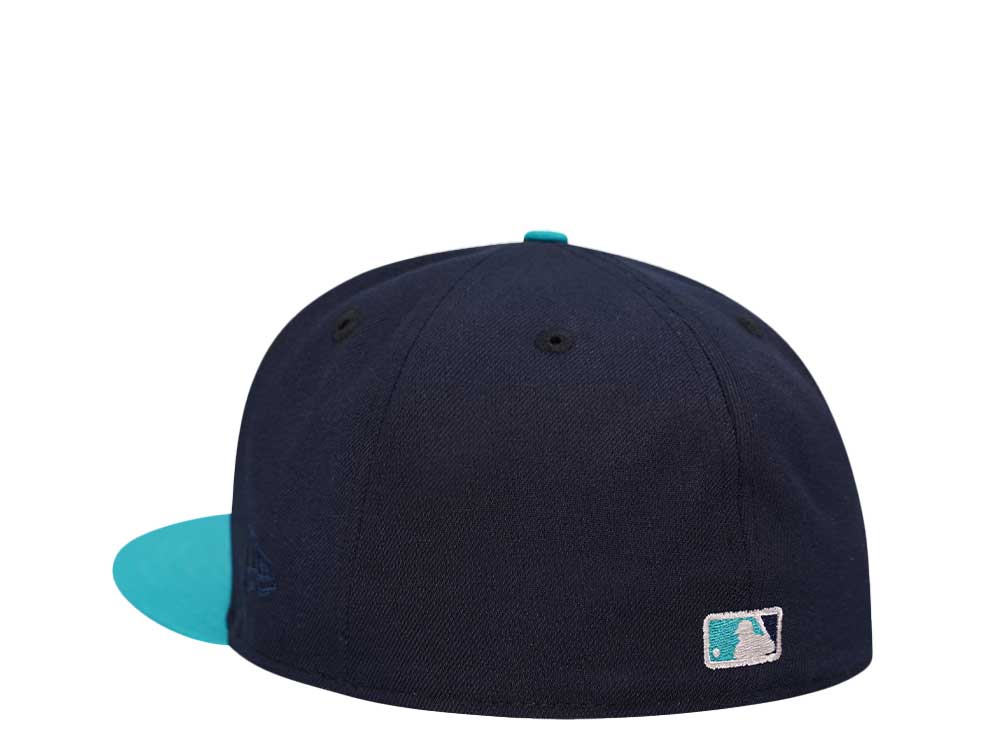 New Era Cleveland Guardians Ocean Chrome Two Tone Edition 59Fifty Fitted Cap