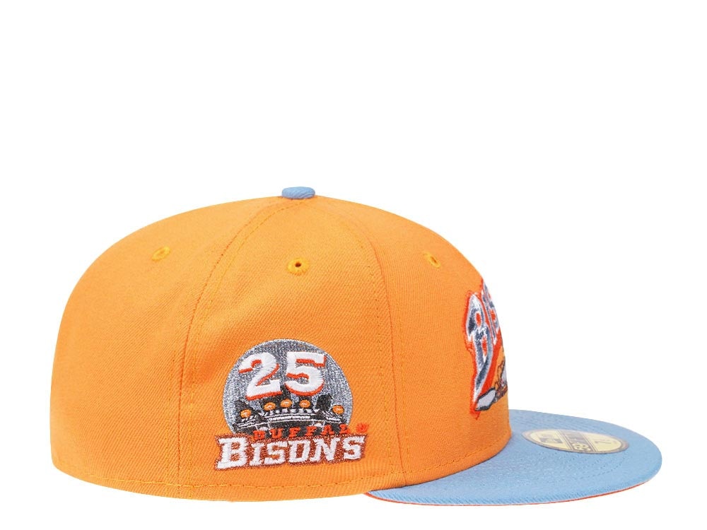 New Era Buffalo Bisons 25th Anniversary Iced Orange Prime Edition 59Fifty Fitted Cap
