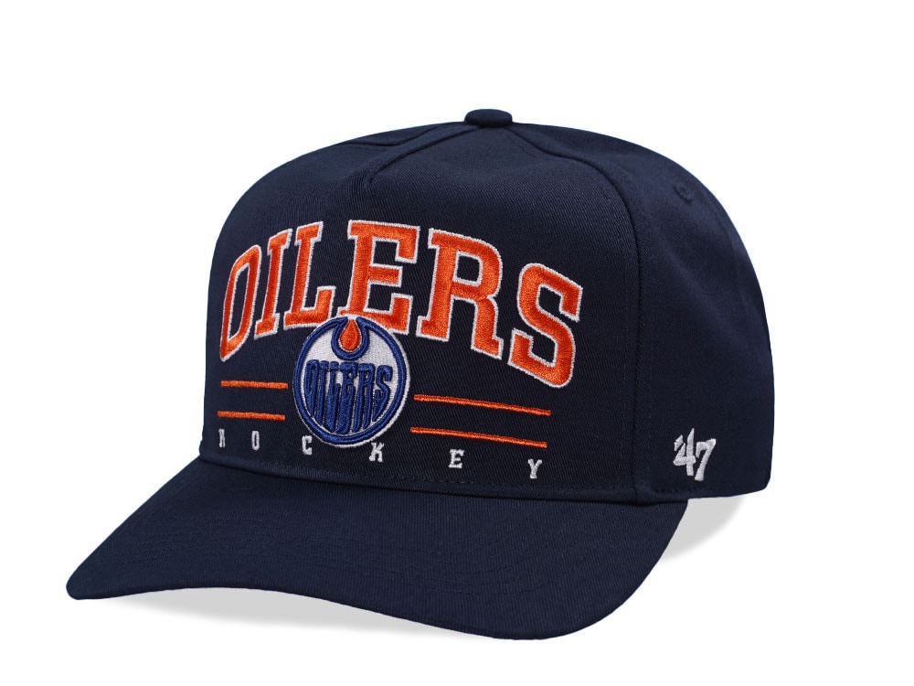 47Brand Edmonton Oilers Navy Hitch Edition Snapback Cap
