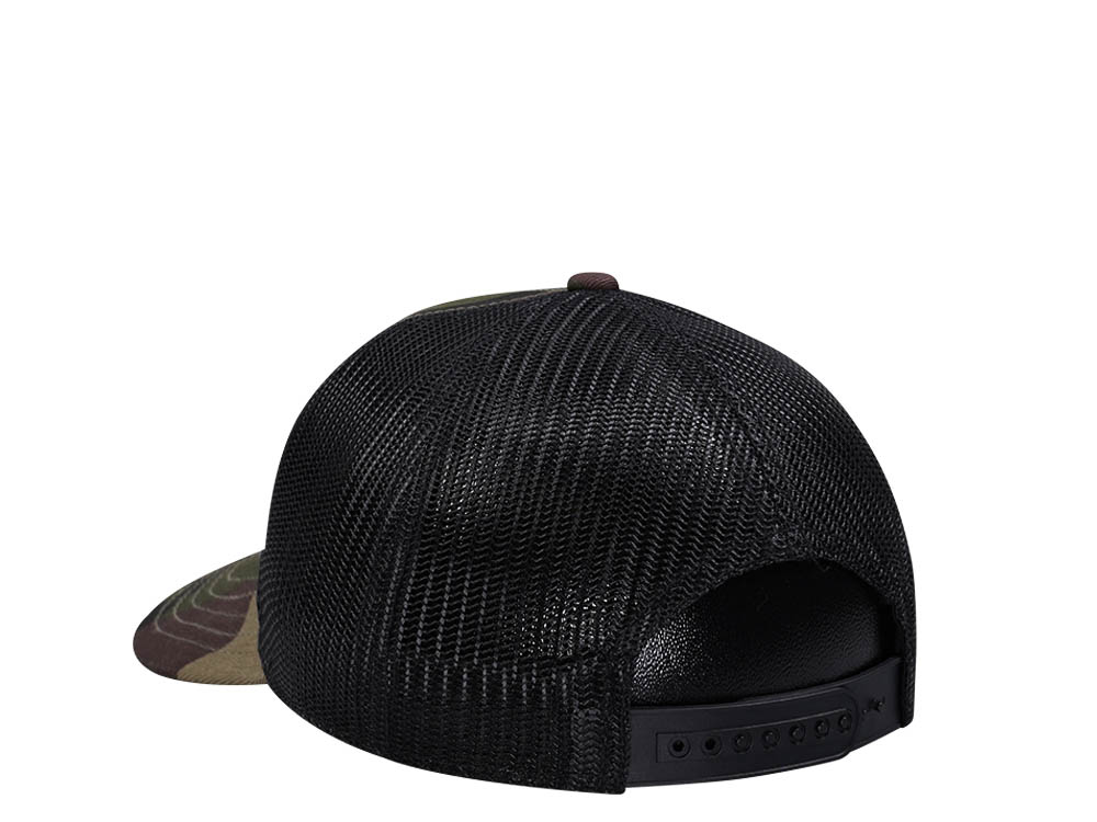 American Needle Chevy Twill Valin Patch Camo Trucker Snapback Cap