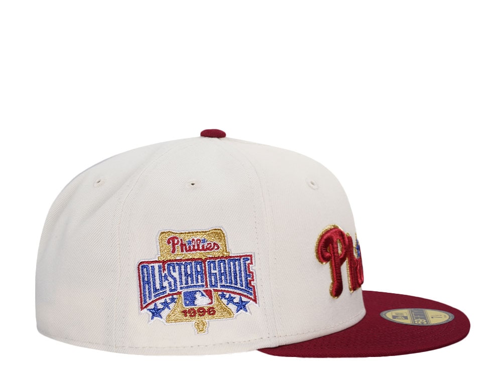New Era Philadelphia Phillies All Star Game 1996 Chrome Gold Two Tone Edition 59Fifty Fitted Cap