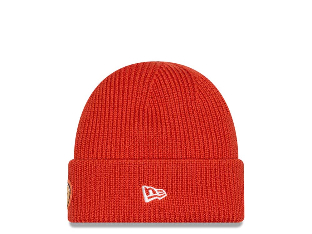 New Era Anaheim Ducks Skull Knit Orange Mütze
