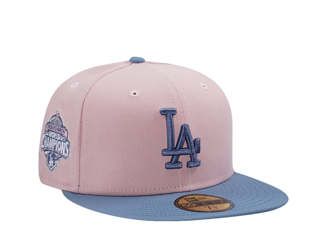 New Era Los Angeles Dodgers World Series 2025 Pink Rouge Two Tone Edition 59Fifty Fitted Cap