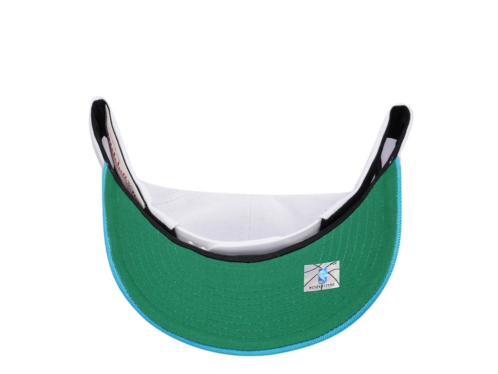 Mitchell & Ness Utah Jazz Team Two Tone 2.0 Pro White Snapback Cap