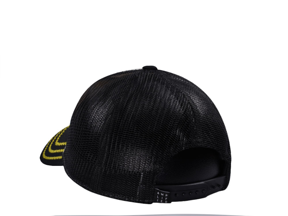 Amplified Nirvana Stone Black Trucker Snapback Cap