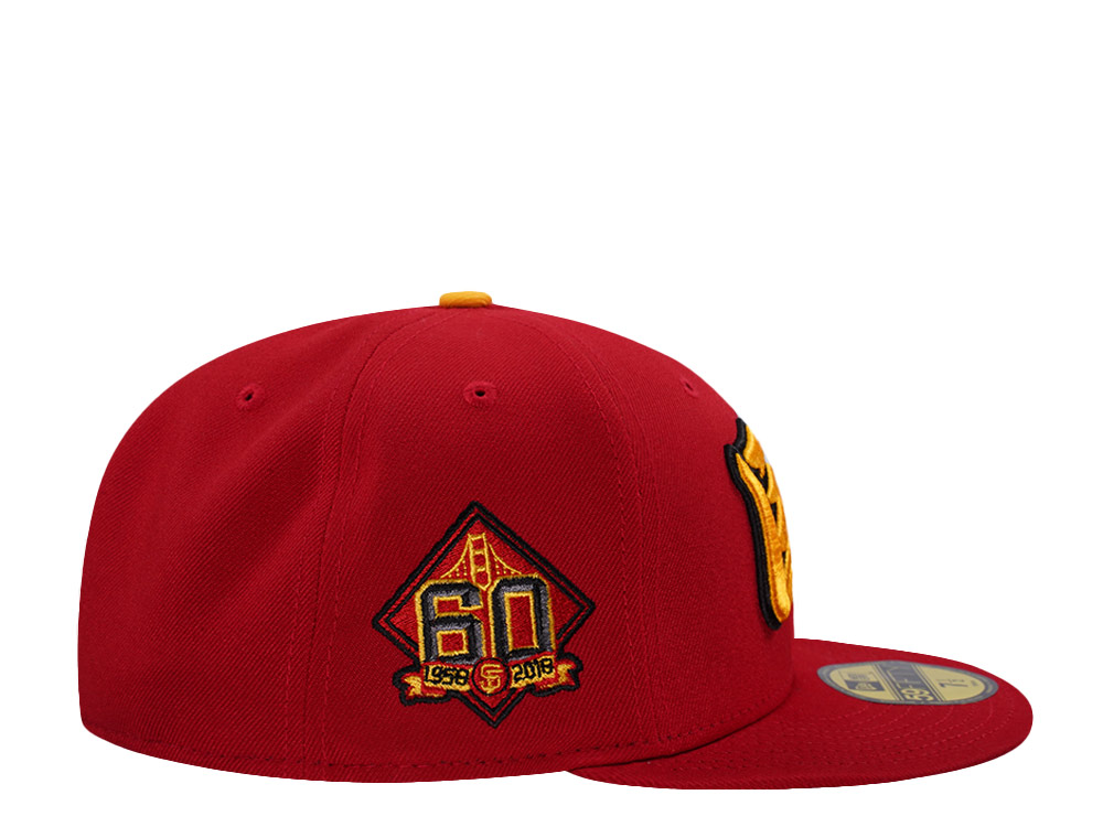 New Era San Francisco Giants 60th Anniversary Scarlet Prime Edition 59Fifty Fitted Cap