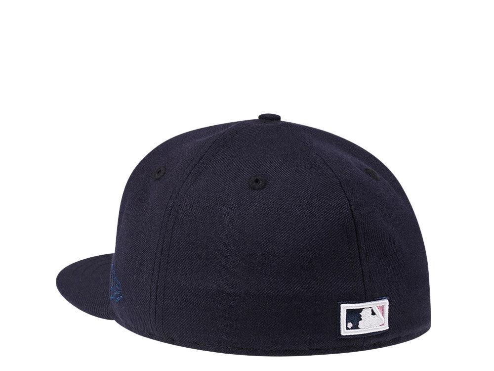 New Era Tampa Bay Rays 10 Seasons Navy and Pink Edition 59Fifty Fitted Cap