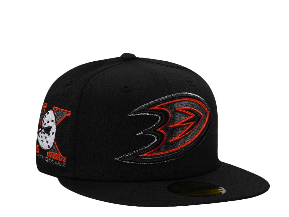 New Era Anaheim Ducks 10th Anniversary Black Prime Edition 59Fifty Fitted Cap