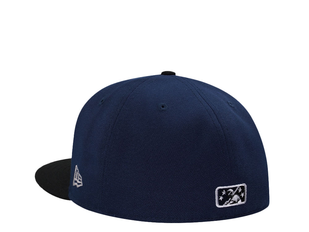 New Era Clearwater Threshers Navy Metallic Two Tone Edition 59Fifty Fitted Cap