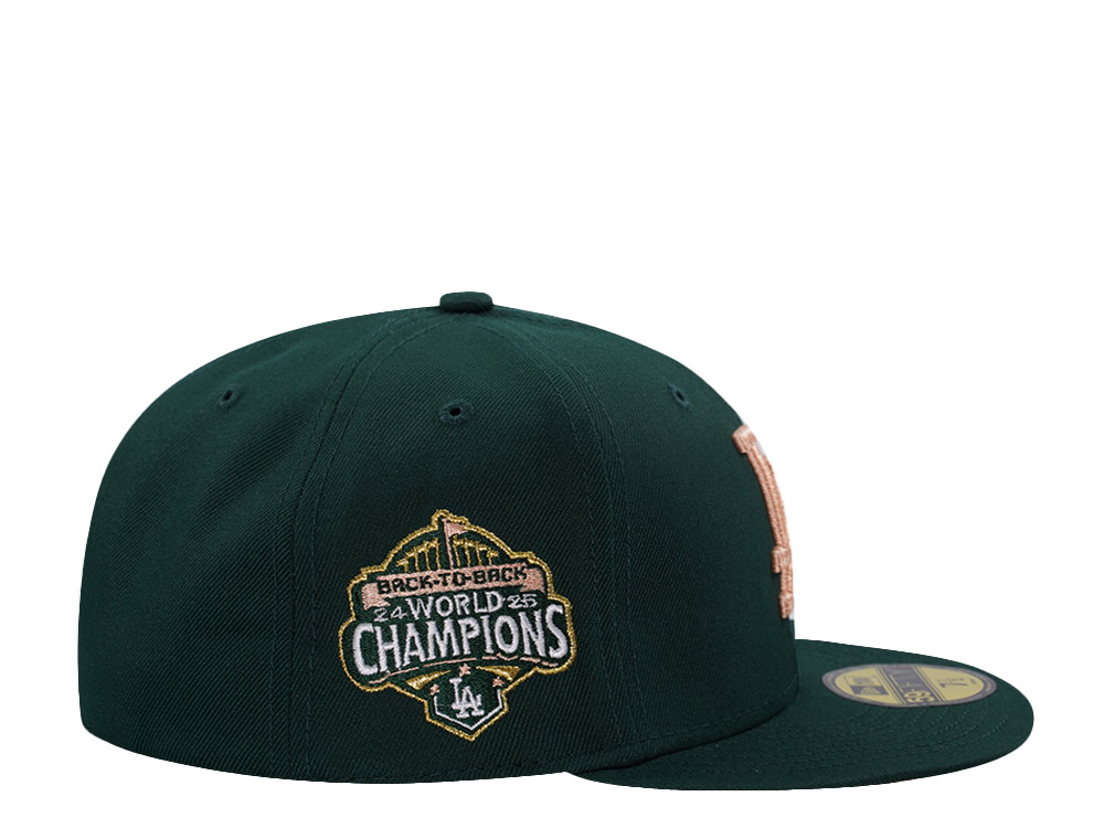 New Era Los Angeles Dodgers World Series 2025 Dark Green Prime Edition 59Fifty Fitted Cap