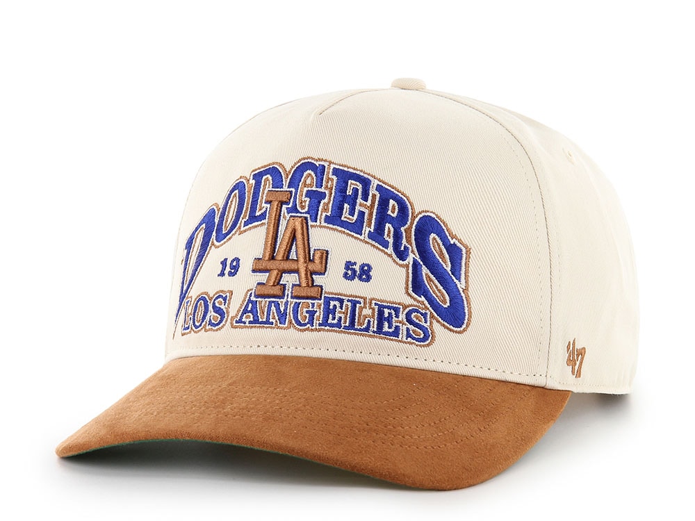 47 Brand Los Angeles Dodgers Suede Visor Natural Hitch Snapback Cap