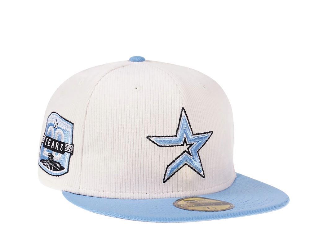 New Era Houston Astros 20th Anniversary Creme Corduroy Two Tone Edition 59Fifty Fitted Cap