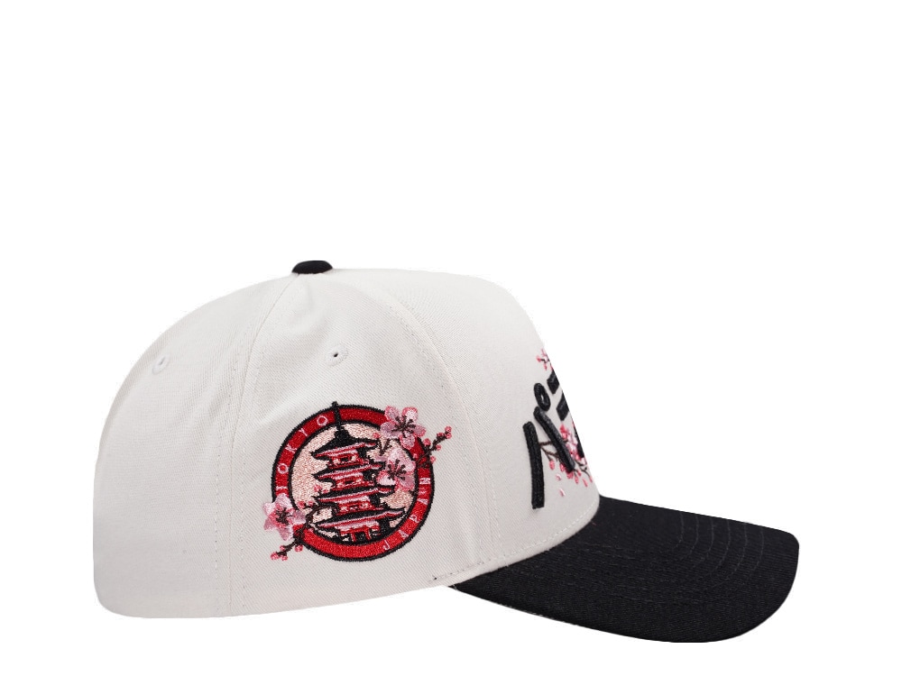 Parallel Union Japan Tokyo Sakura Emblem Kanji Script Black Prime Edition Snapback Cap