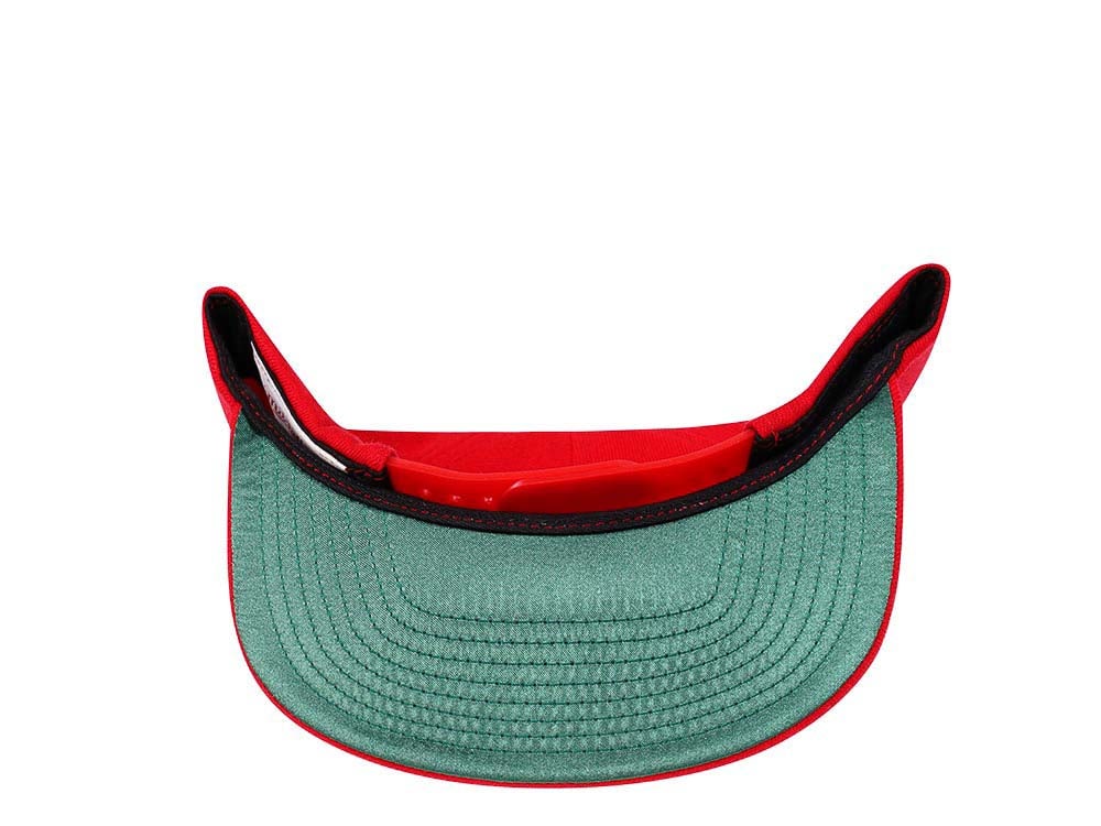 Mitchell & Ness Atlanta Hawks HWC Zig Zag Satin Undervisor Snapback Cap
