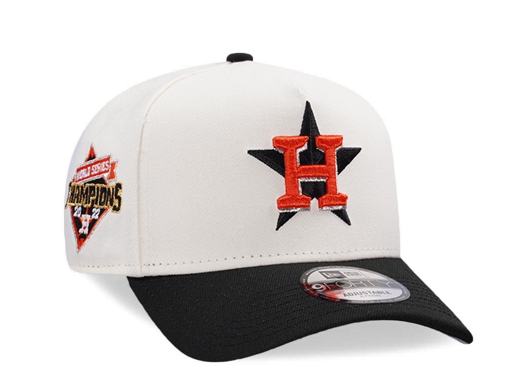 New Era Houston Astros World Series Champions Chrome Two Tone Edition 9Forty A Frame Snapback Cap