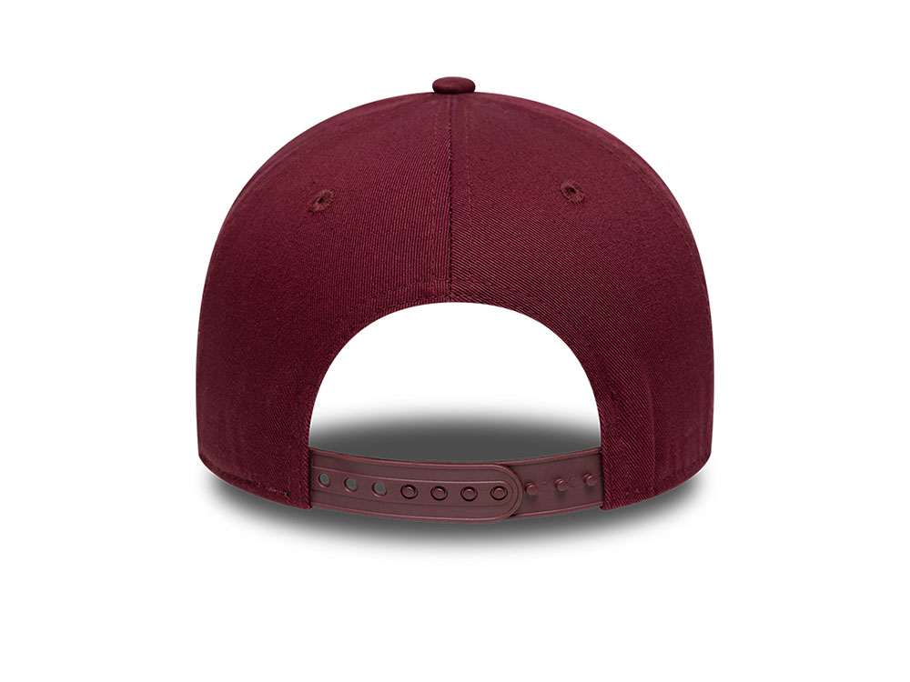 New Era Patch Washed Dark Red Edition 9Forty A Frame Snapback Cap