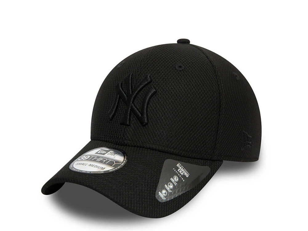 New Era New York Yankees Diamond Era Black 39Thirty Stretch Cap