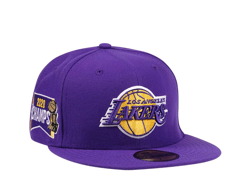 New Era Los Angeles Lakers Champions 2020 Purple and Pink Edition 59Fifty Fitted Cap