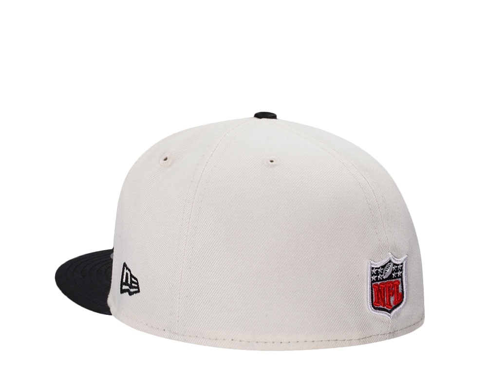 New Era Atlanta Falcons 50 Seasons Chrome Satin Brim Two Tone Edition 59Fifty Fitted Cap