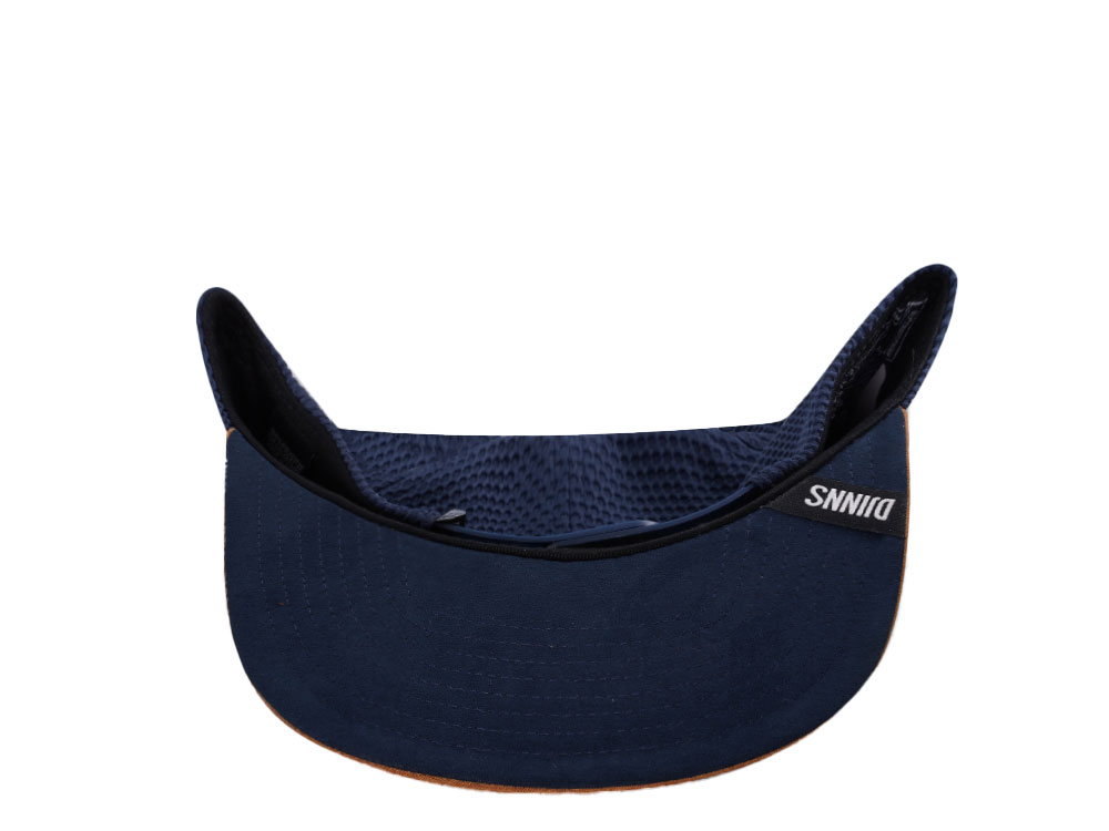 Djinns Honey Knit Navy 6 Panel Snapback Cap