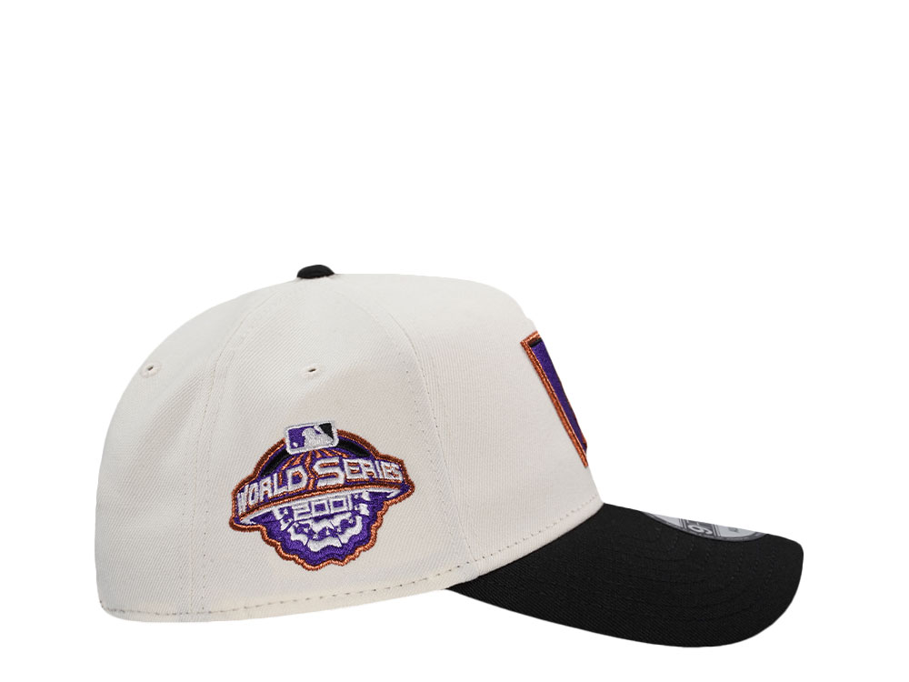 New Era Arizona Diamondbacks World Series 2001 Chrome Two Tone Edition 9Forty A Frame Snapback Cap