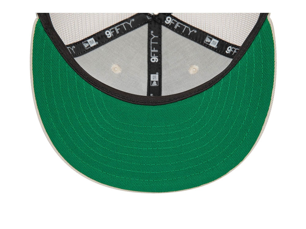 New Era Script Stone Throwback Edition 9Fifty Trucker Snapback Cap