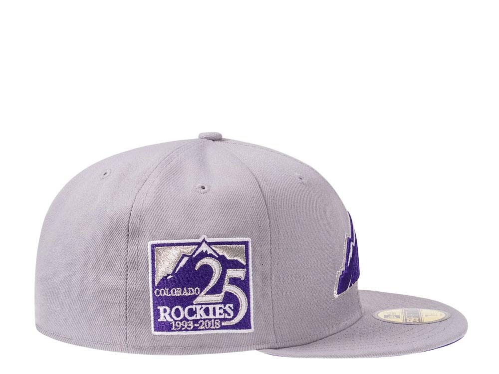 New Era Colorado Rockies 25th Anniversary Fresh Gray Edition 59Fifty Fitted Cap