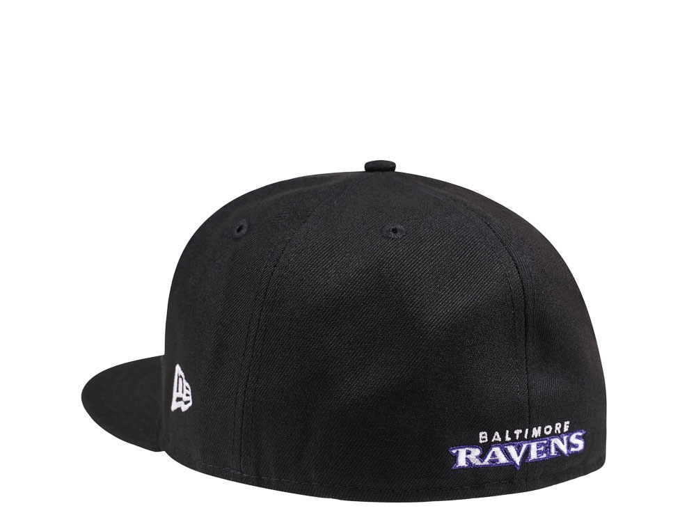 New Era Baltimore Ravens Alternate Logo Black Edition 59Fifty Fitted Cap