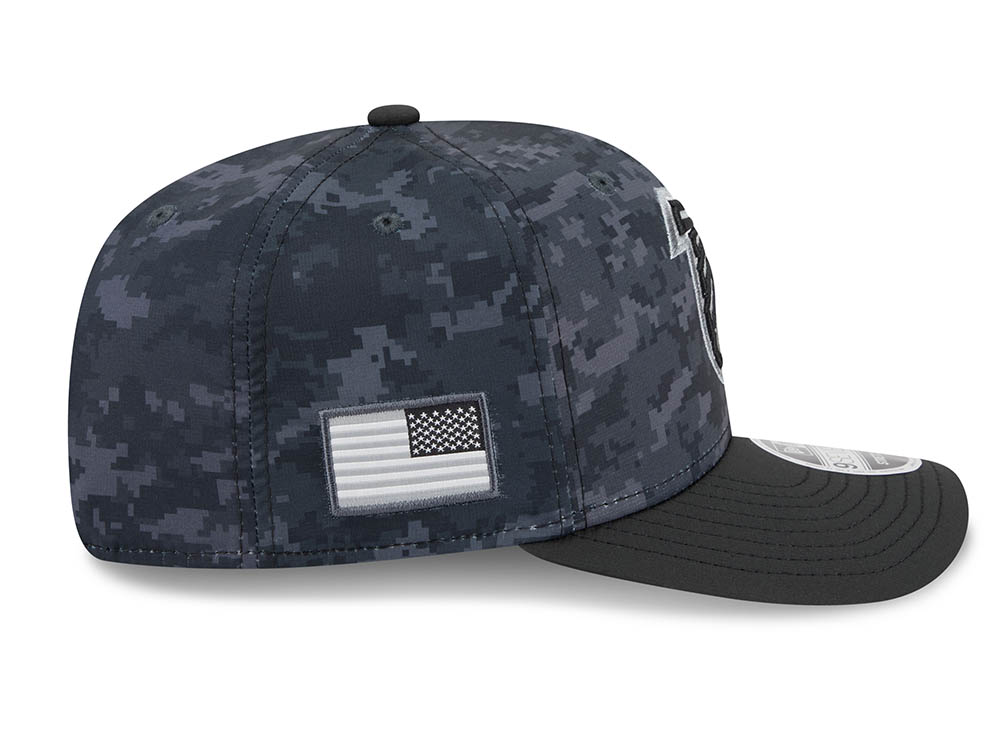 New Era Atlanta Falcons NFL Salute to Service 2026 Digi Camo Black 9Seventy Stretch Snapback Cap