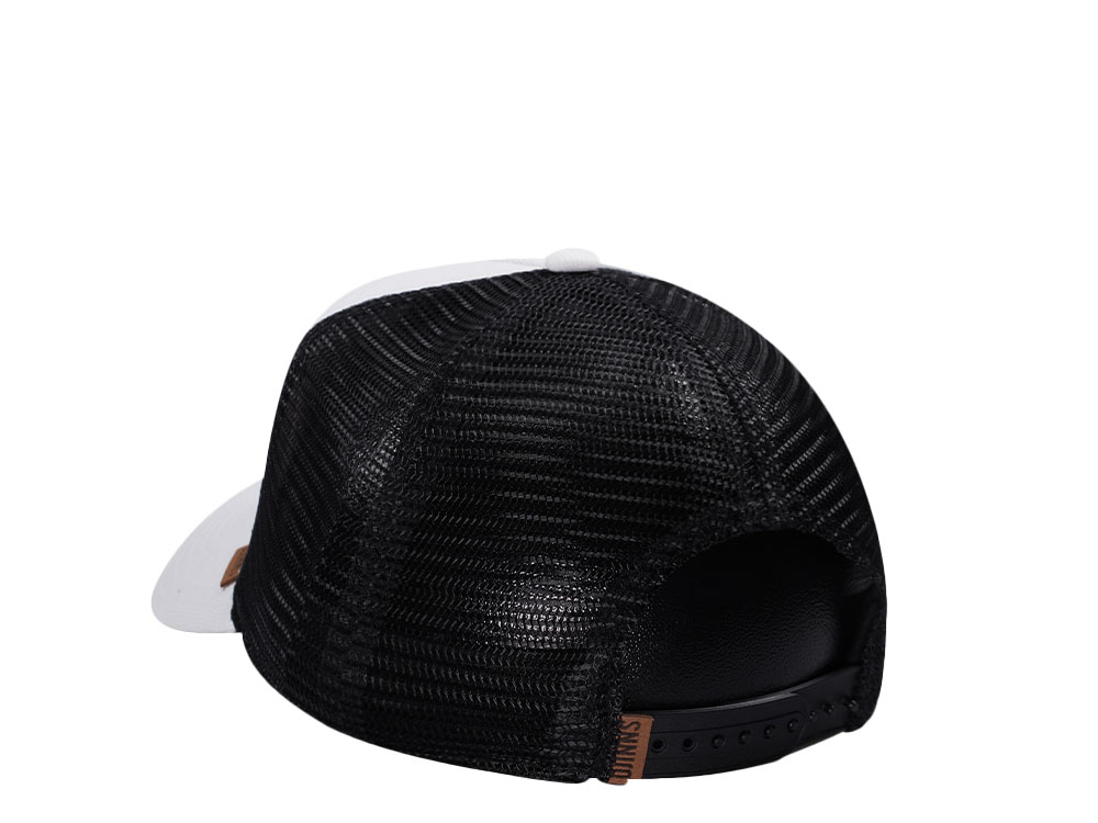 Djinns Cotton Knit White Trucker Snapback Cap