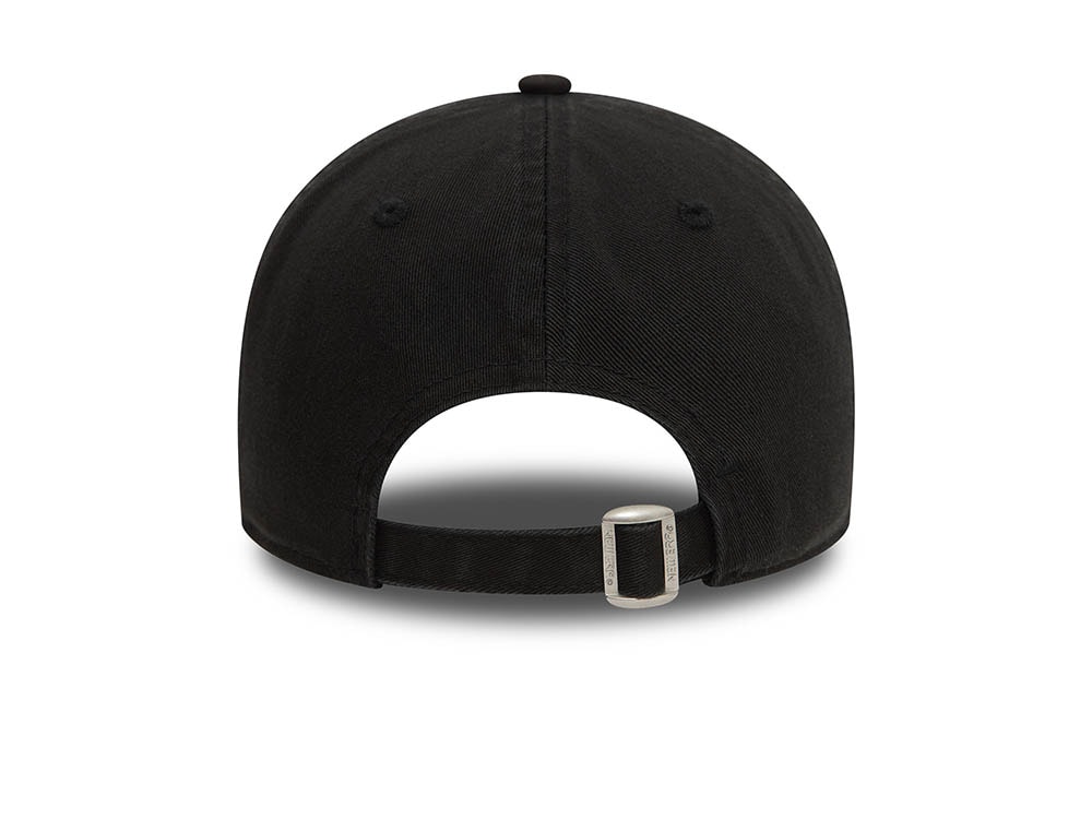 New Era Los Angeles Dodgers Washed Black and White 9Twenty Strapback Cap