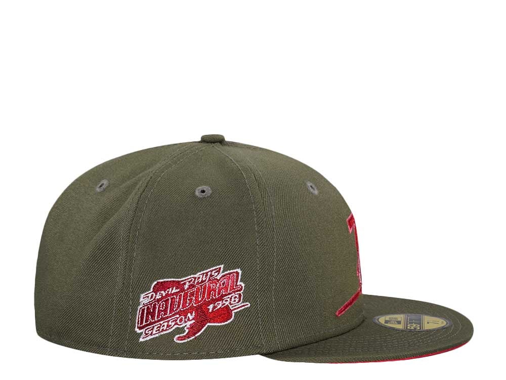 New Era Tampa Bay Rays Devil Inaugural Season 1998 Olive Lava Two Tone Edition 59Fifty Fitted Cap