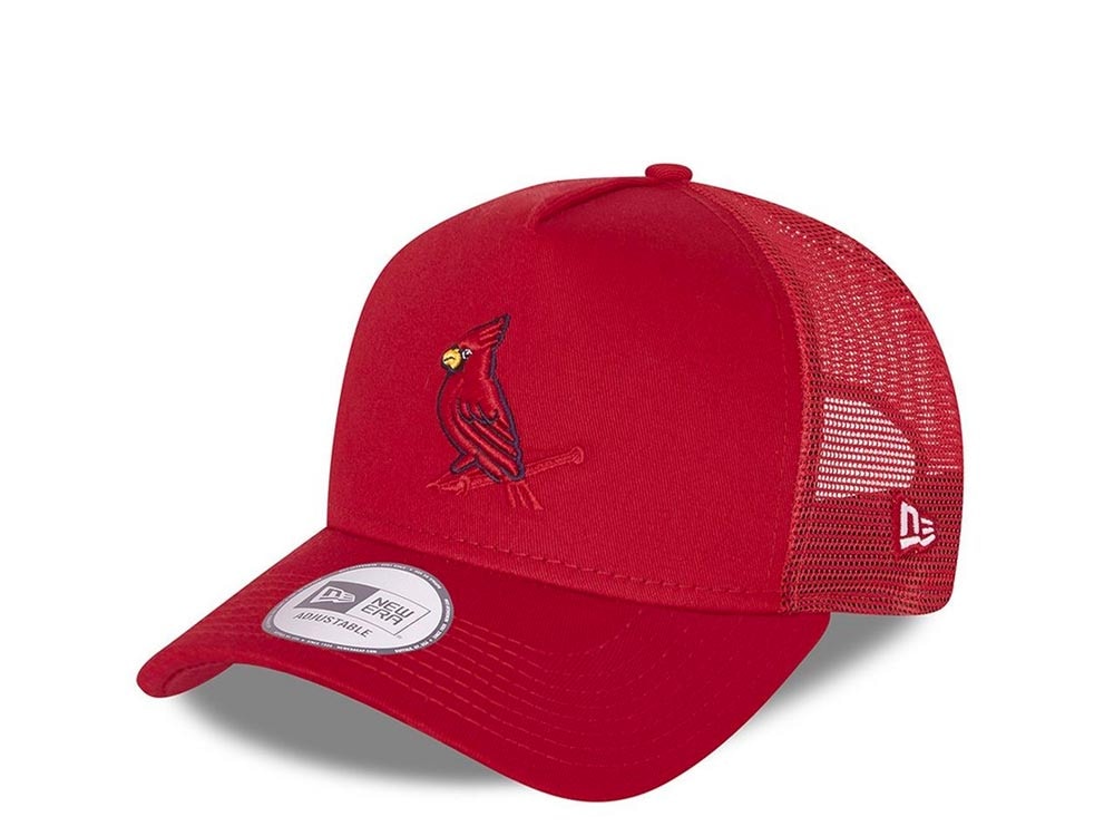 New Era St. Louis Cardinals Elemental Red A Frame Trucker Snapback Cap