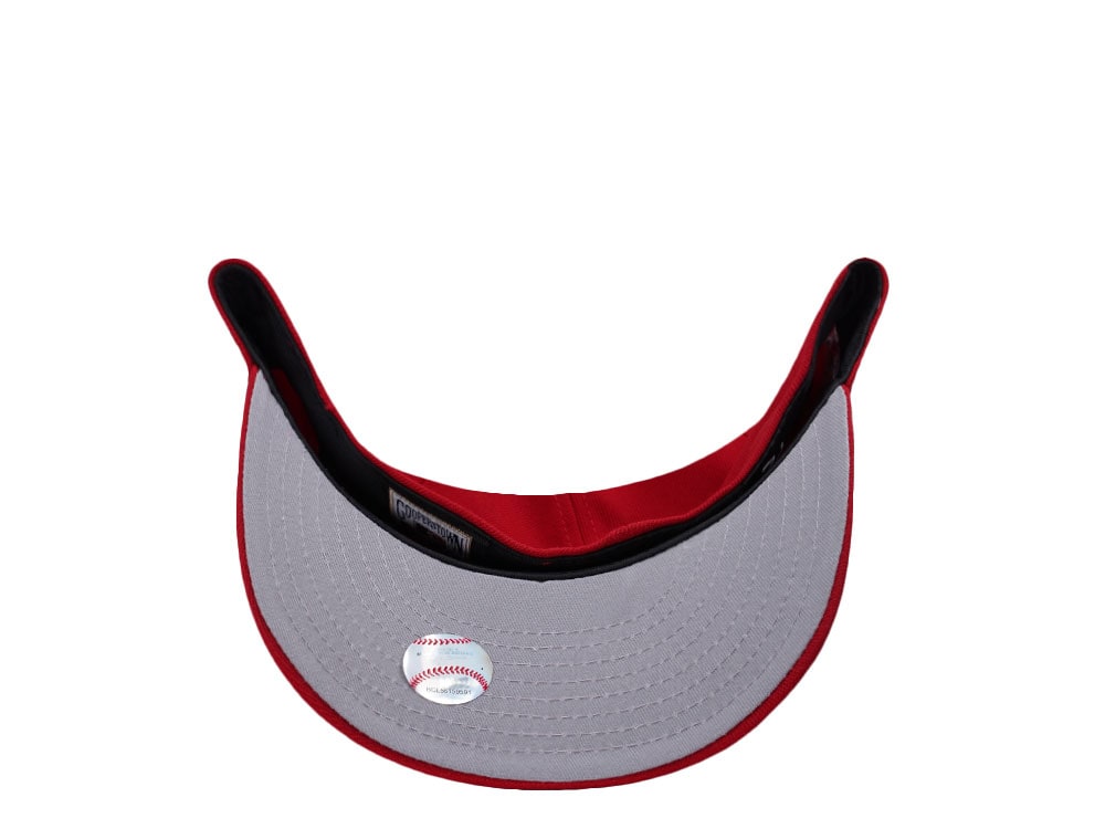 New Era New York Yankees World Series 1999 Scarlet Prime Edition 59Fifty Pre Curved Fitted Cap