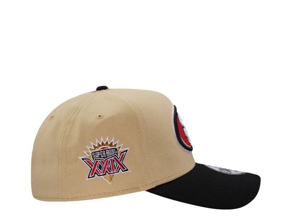 New Era San Francisco 49ers Super Bowl XXIX Gold Two Tone Edition 9Forty A Frame Snapback Cap