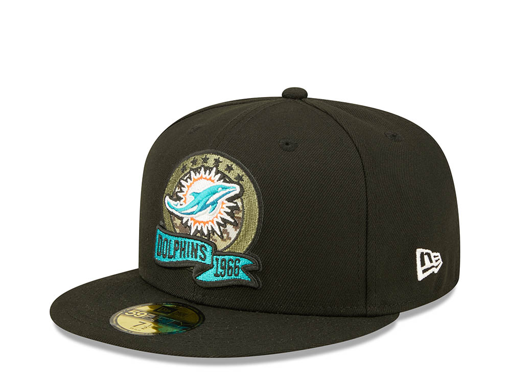 New Era Miami Dolphins Salute to Service 2022 Fitted 59Fifty Cap
