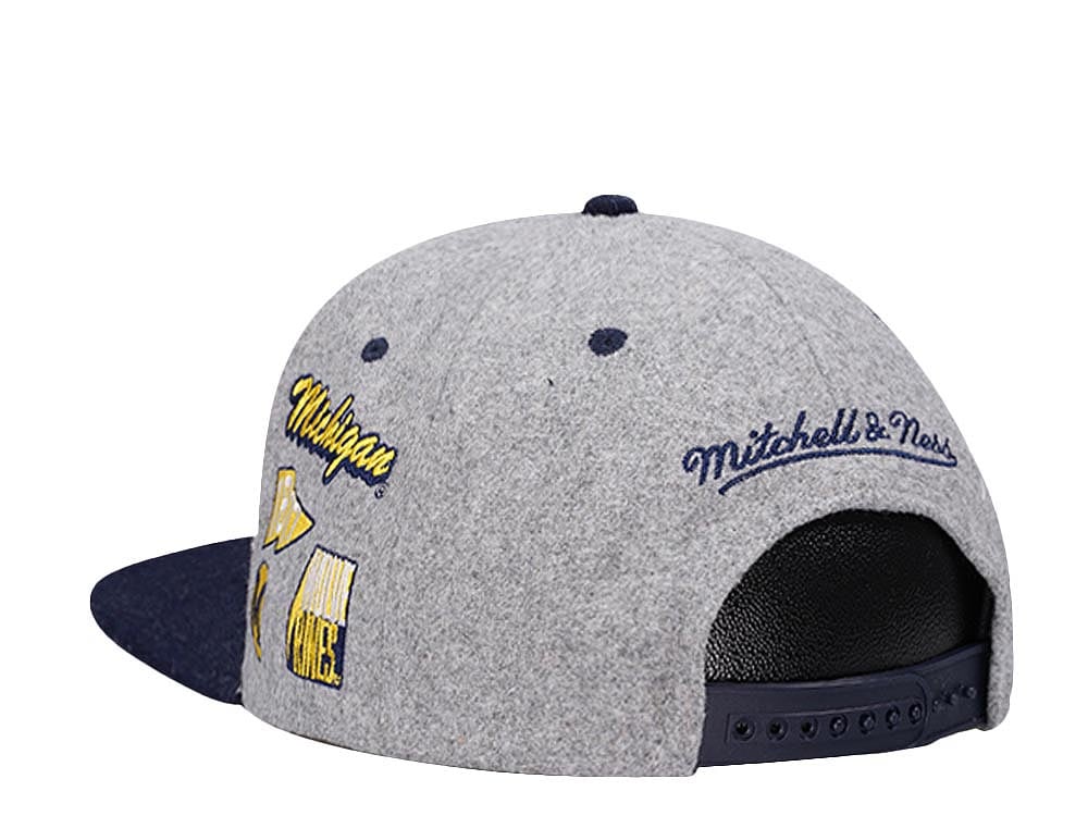 Mitchell & Ness University of Michigan NCAA Melton Patch Snapback Cap