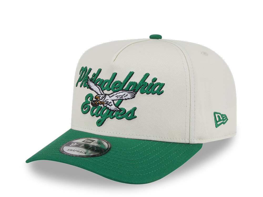 New Era Philadelphia Eagles Chainstitch 9Fifty A Frame Snapback Cap